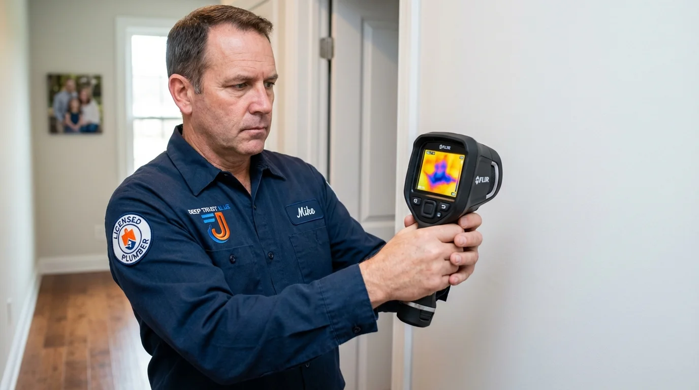 Thermal imaging leak detection by Johns Plumbing LLC in Bryans Road